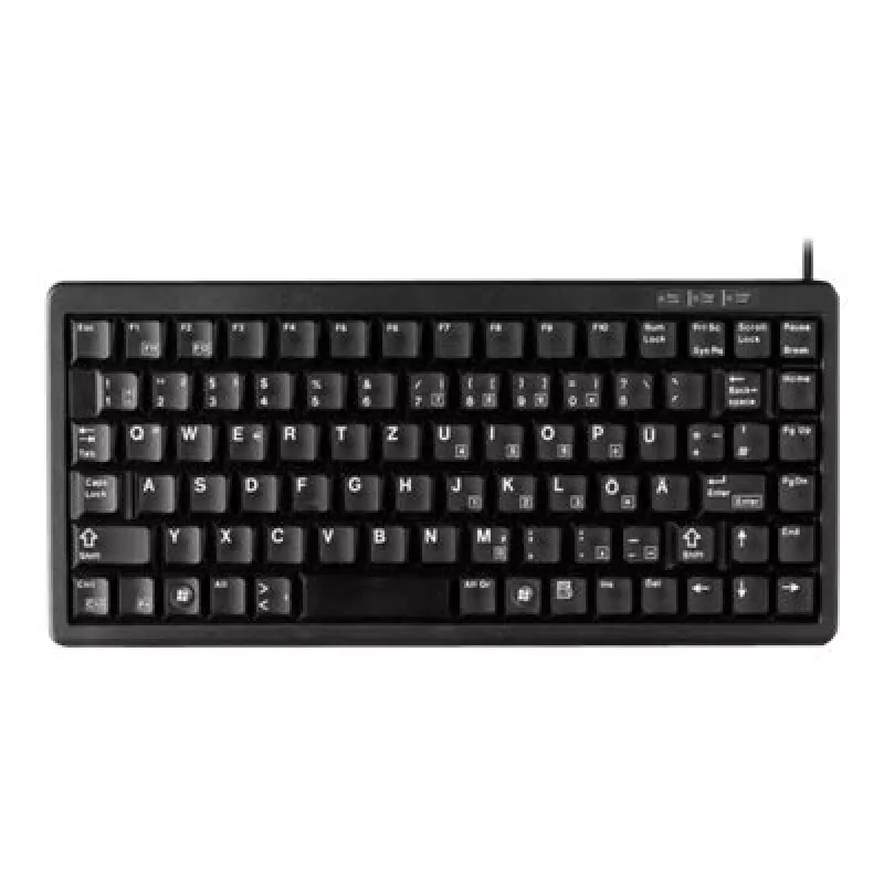 CHERRY Compact , Combo (USB + PS/2), DE tastatūra Office USB + PS/2 QWERTY Melns