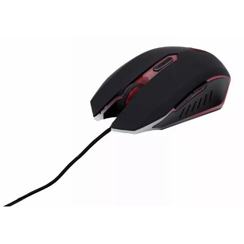 Spēļu tastatūra GEMBIRD GGS-UMG4-02 104 taustiņu pilna izmēra USB QWERTY US angļu valoda ar peli, melna