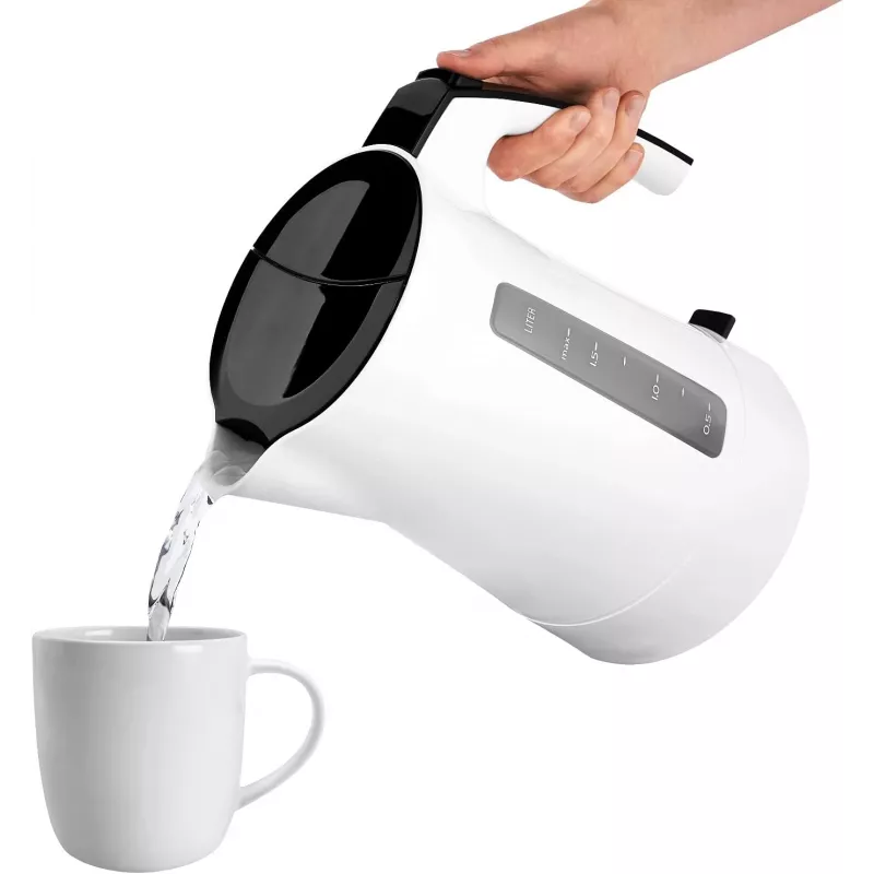Elektriskā tējkanna Melitta Enjoy Aqua 1,7 L 2400 W melna balta