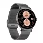Smartwatch Colmi V89 Steel Melns ar sirdsdarbības monitoru, ūdensizturīgs