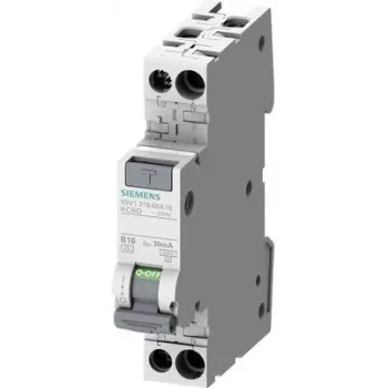 Siemens 5SV1316-7KK13 circuit breaker Noplūdes strāvas aizsardzības ierīce ar pārstrāvas aizsardzību (RCBO) Tips A 1P+N