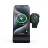 Iekštelpu lādētājs Crong CRG-MSPS-BLK viedpulkstenim melns Lightning USB bezvadu