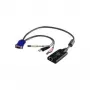 ATEN USB – VGA uz Cat5e/6 KVM adaptera kabelis (CPU modulis), ar audio un virtuālā datu nesēja atbalstu