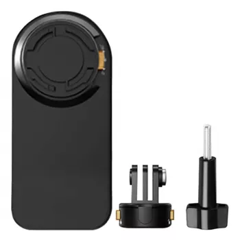 Mugursomas stiprinājums Puluz PU1055B sporta kamerām — saderīgs ar Osmo Action 5, Pro Insta360, Ace Pro 2 — melns