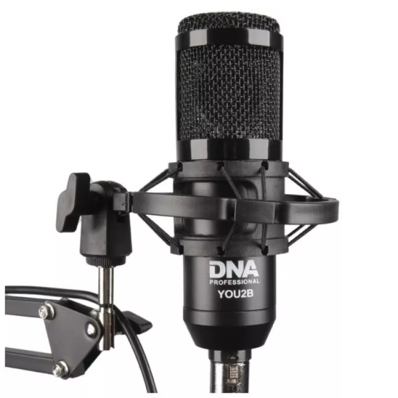 Mikrofona komplekts Bitmat DNA YOU2B — mikrofons, audio saskarne, statīvs un kabeļi