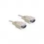 Seriālais kabelis DeLOCK RS-232 10m Bēšs DB-9 82983