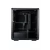 Datora midi tornis Cooler Master MasterFrame 500 Mesh — Melns ar caurspīdīgu sānu, atbalsta ATX/EATX, 2x200mm priekšā, 1x120mm aizmugurē