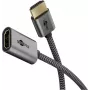 Ultra ātrgaitas HDMI-Flexiadapter, kabelis melns/zelts