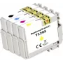 Renkforce tintes kombinētais komplekts, aizstāj Epson T1295 (C13T129540), saderīgs melns, ciāna, fuksīns, dzeltens RF-I-T1291-4BKCMY4PK RF-5718864 (RF-5718864)