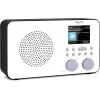 Interneta radio TECHNISAT VIOLA 2 C IR — Analogā & digitālā uztvērēja, DAB+/FM, Wi‑Fi, 3 W, 2,4 collu TFT, 3,5 mm, melns/baltss