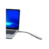 USB centrmezgls Port Designs 900163 Type-C 5000 Mbit/s Sudraba