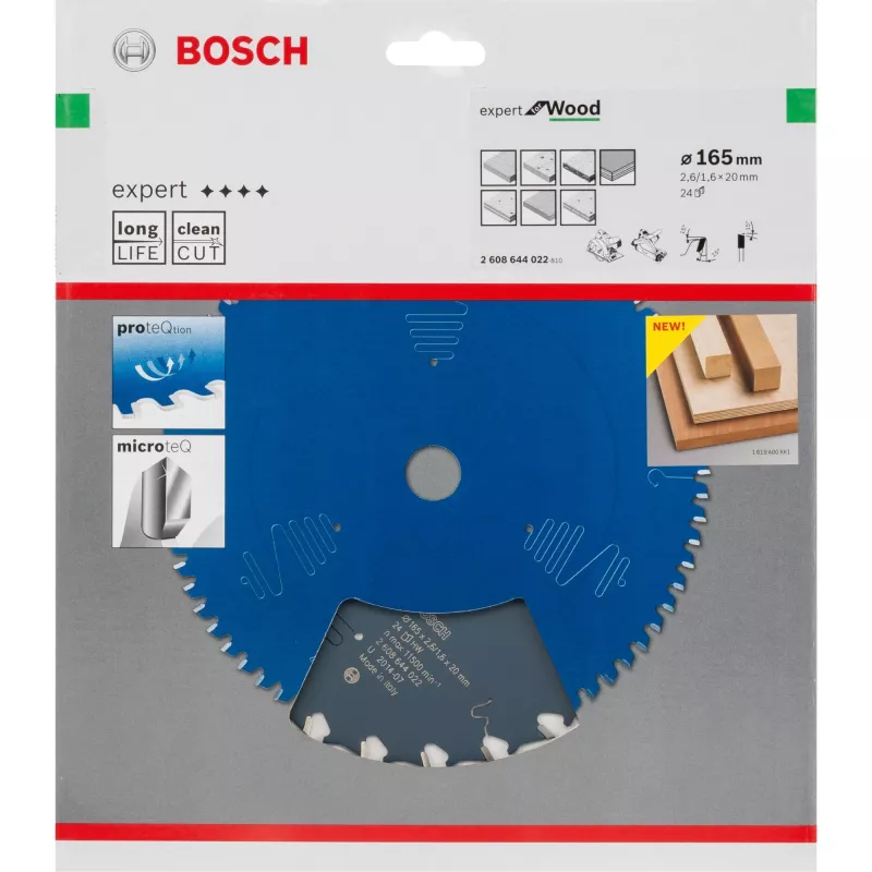 Apļveida zāģa asmens Bosch 2608644022 16.5 cm 1 gab.
