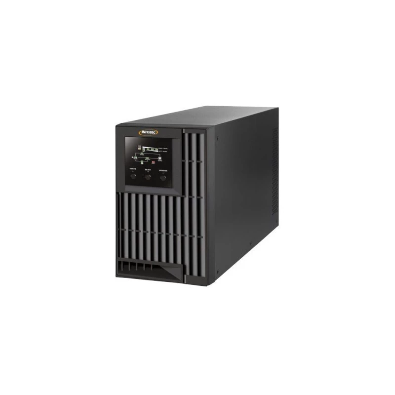 Infosec E4 Value 1000 nepārtrauktās barošanas avots (UPS) Dubultā pārveidošana (tiešsaistē) 1 kVA 3 maiņstrāvas izvadi