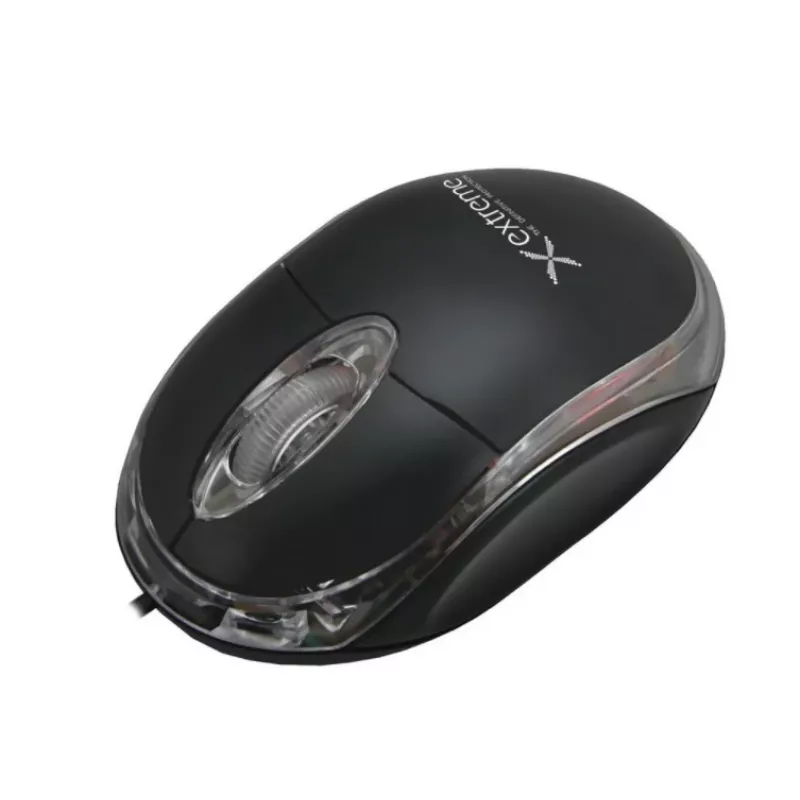 Vadu optiskā piemērota abām rokām pele EXTREME XM102K — 1000 DPI, USB Type-A, 1,2 m kabelis, 3 pogas