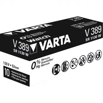 Vienreizlietojamā baterija Varta Primary Silver Button 389