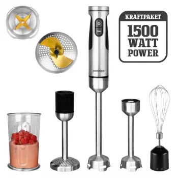 Iegremdējamais blenderis Gastroback Powermix Stabmixer Professional 1500 W nerūsējošais tērauds
