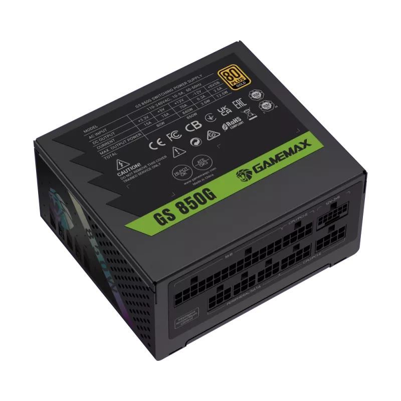 Gamemax barošanas bloks, 80 PLUS, Gold | GS 850G | 850 W