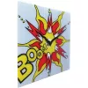 NeXtime pulkstenis 8173 Boom, 43x43 cm, Sienas, Sarkans/Dzeltens/Balts