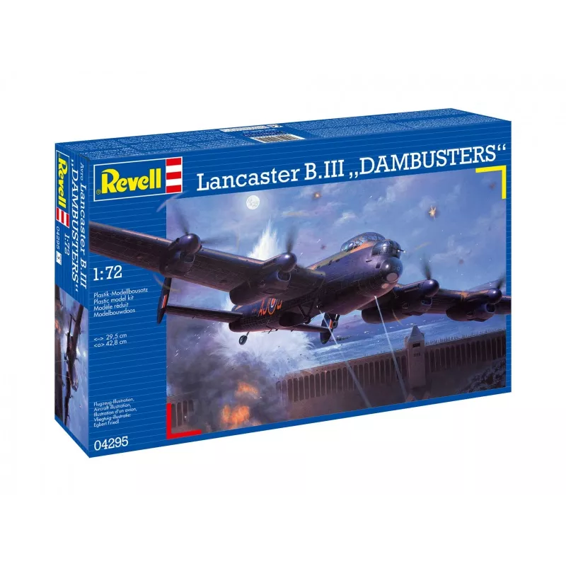 Revell Lancaster B. Iii Dambusters (04295) 1:72 mēroga lidmašīnas plastmasas modelis