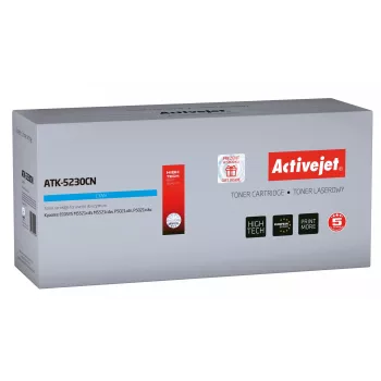 Activejet ATK-5230CN toneris (aizstājējs Kyocera TK-5230C; Supreme; 2200 lappuses; ciāns)