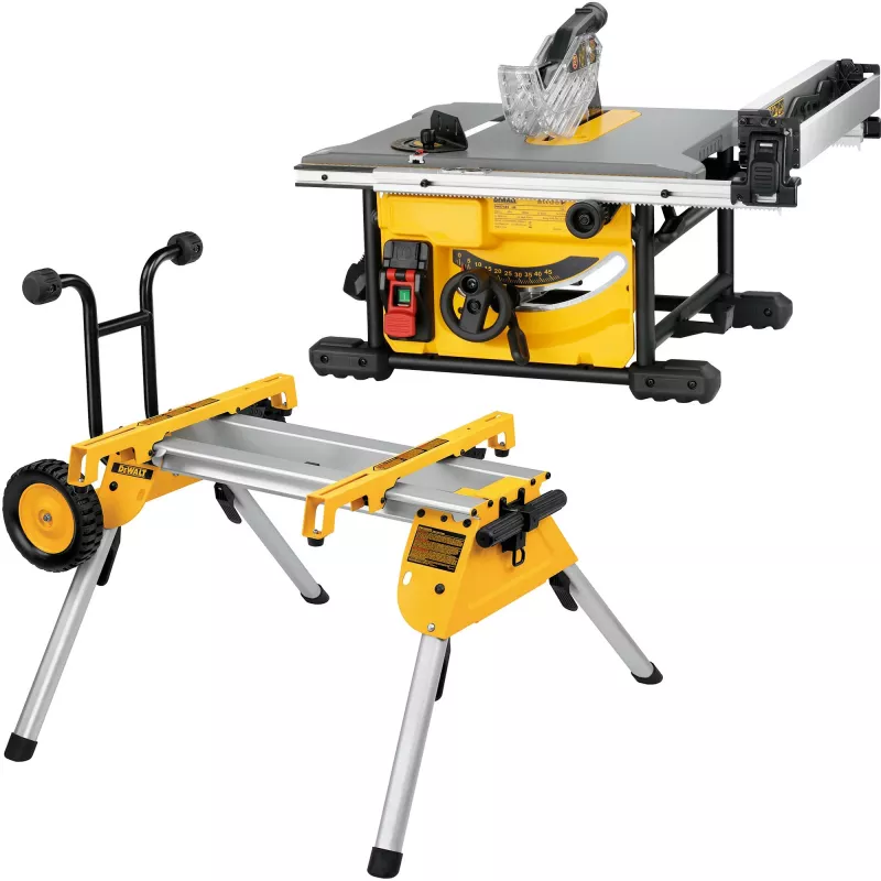 DEWALT Galda zāģis 210 mm ar statīvu