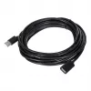 USB pagarinātāja kabelis Unitek Y‑C418GBK 5 m USB A uz USB A USB 2.0, melns