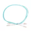 Patchcord LC/UPC-LC/UPC duplex 5 m — Extralink OM3 vairākmodu, 3 mm FTTH, akvamarīna krāsā