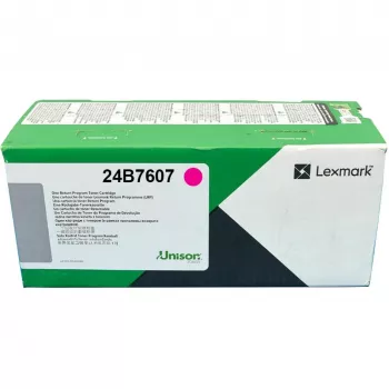 tonera kasete Lexmark 24B7607 fuksīna, Oriģināls, yield 12,000 lapas, 1 pc