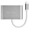 Ārējais video adapteris SILVERSTONE EP16 USB-C 3.1 ar HDMI un VGA izejām