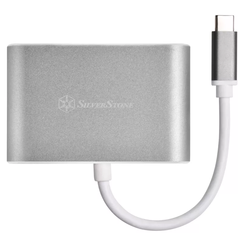 Ārējais video adapteris SILVERSTONE EP16 USB-C 3.1 ar HDMI un VGA izejām