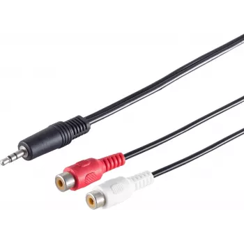 Audio kabelis ShiverPeaks 30771-1.5 — 3,5 mm stereo uz 2 RCA (1,5 m)