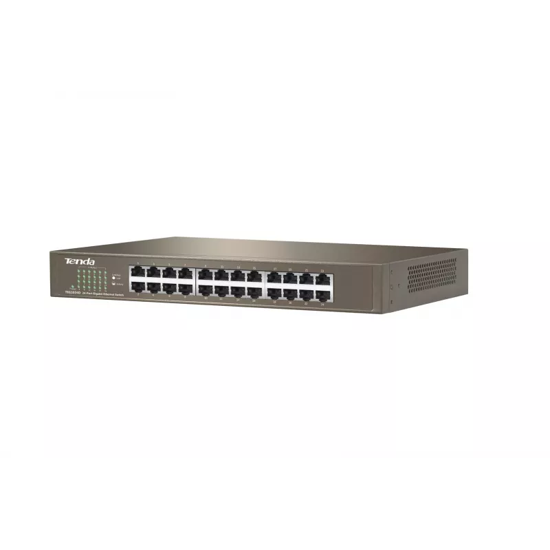Nepārvaldāms slēdzis TENDA TEG1024D 24 portu Gigabit Ethernet, 48 Gbps, 8000 MAC tabula, zils