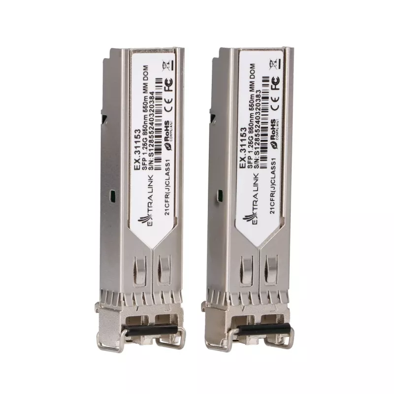 SFP Module Extralink 1.25Gbps LC/UPC 850nm 550m multimode (2-pack)