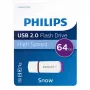 Philips FM64FD70B USB zibatmiņa 64 GB USB Type-A 2.0 violeta, balta