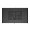 19 collu statīva skapis LANBERG FF01-6022-23B, 22U, 600×1000 mm, melns, perforētas durvis