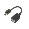 Lenovo 4X90Q93975 video kabeļa adapteris Mini DisplayPort — DisplayPort, melns