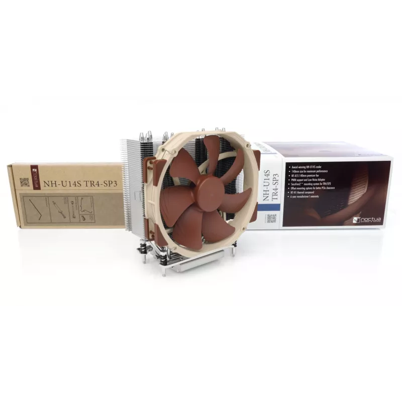 CPU dzesētājs Noctua NH-U14S TR4-SP3 — 140 mm ventilators, ligzda TR4/SP3, 165 mm augstums, 1.03 kg