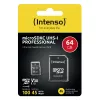 Atmiņas karte Intenso 64GB MicroSDXC UHS-I Class 10 3433490
