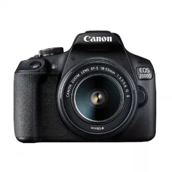 Canon EOS 2000D BK 18-55 IS II EU26 spoguļkameras komplekts 24.1 MP CMOS 6000 x 4000 pikseļi melns