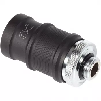 Ātrā atvienošanas savienotājs Alphacool ES BLH1A Push-in Female AG Chrome Melns Matte