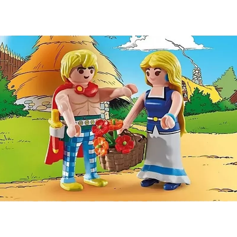 PLAYMOBIL | Asterix | Tragicomix un Falbala | Iemīlējies pāris no Asterika Visuma | Rotaļlieta bērniem no 5 gadu vecuma | 71544