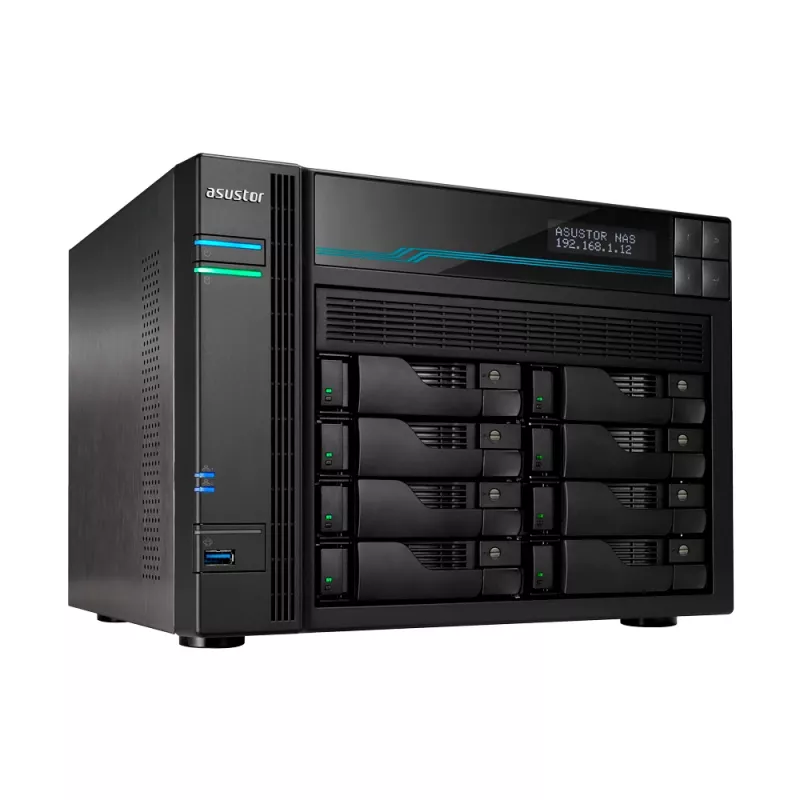 Asustor AS6508T NAS Tornis Intel Atom® C3538 8 GB DDR4 0 TB ADM Melns