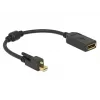 DisplayPort kabelis DeLOCK 62638 Mini DisplayPort 0,25 m Melns