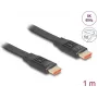 DeLOCK HDMI kabelis 1m Type A Standard Melns 48 Gbit/s