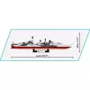 Konstruktors Cobi HMS Belfast 1:300 mēroga modelis COBI-4844, izstādes būvējums vēsturiskajam Karaliskās flotes vieglajam kreiserim