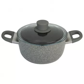 Indukcijas granīta katls ar vāku Ballarini Murano - 4,8 l