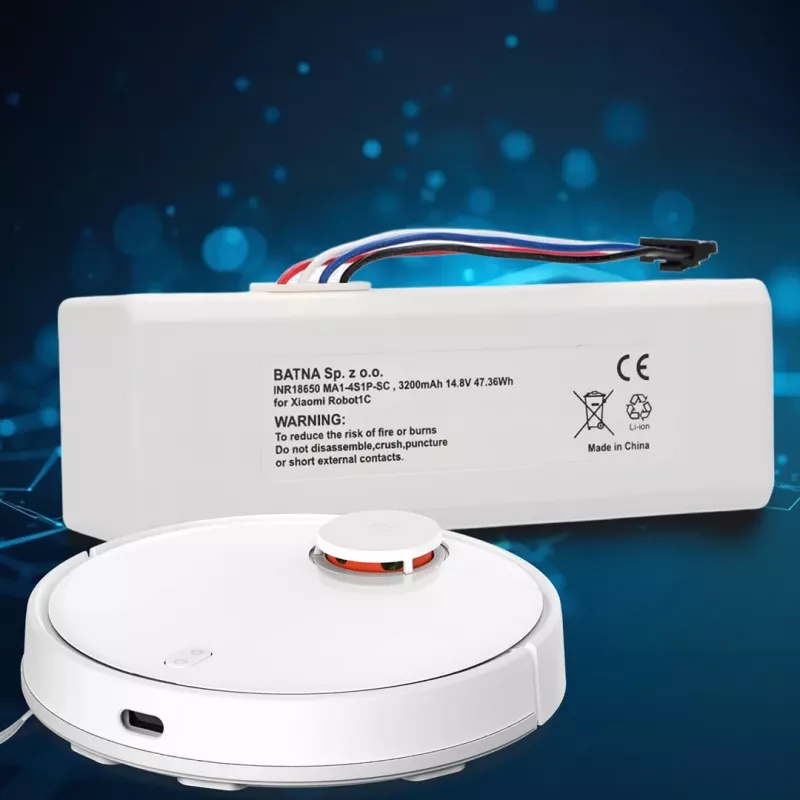 Akumulators Xiaomi Robot 1C P1904-4S1P-MM, 3200mAh, 47.36Wh, STYTJ01ZHM Mijia 1C P1904-4S1P-MM (Dreame MC1808)