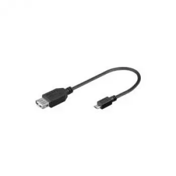 Wentronic Goobay USB 2.0 Hi-Speed Adapter, 0.2 m - USB 2.0-Socket (Type A) > USB 2.0 Micro-Plug (Type B) (95194)
