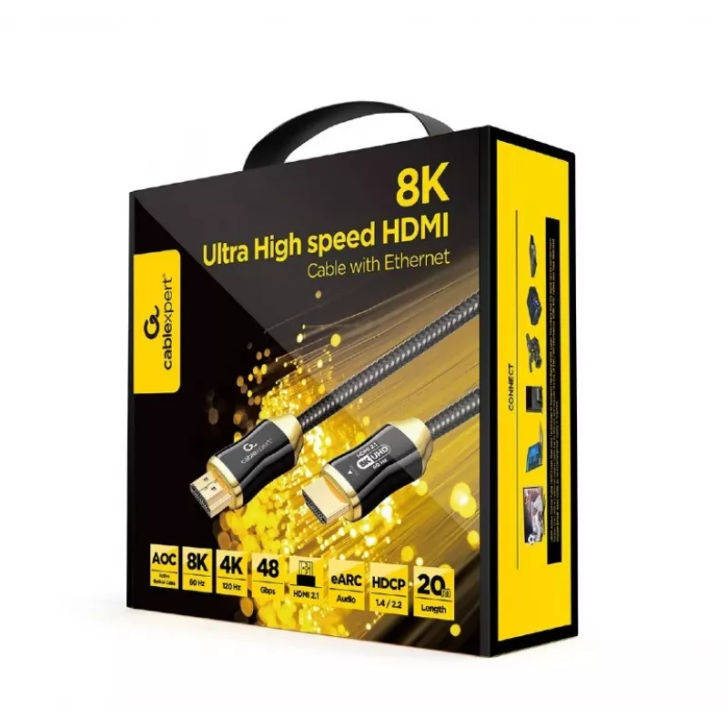 HDMI kabelis Gembird CCBP-HDMI8K-AOC-30M 30m 48 Gbit/s Melns