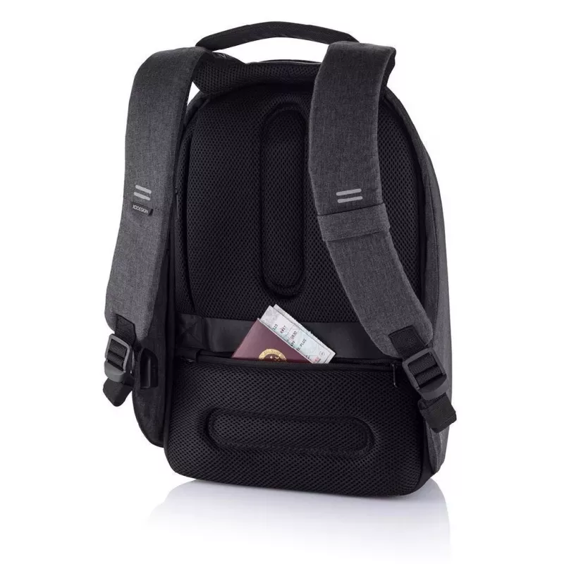 Mugursoma XDDESIGN Bobby Hero Small, pretaizdzīšanas, 11,5 L, planšetdators līdz 12,9 collām, PET/putas, melna